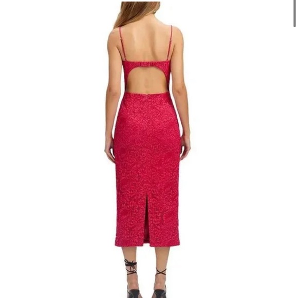 Bardot Ivanna Lace Midi Dress with - Picture 2 of 4